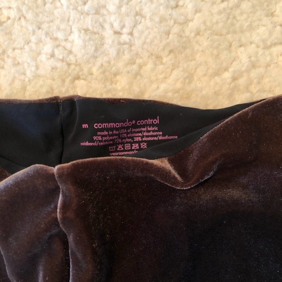 Commando Control Brown Velvet Leggings - Picture 5 of 8